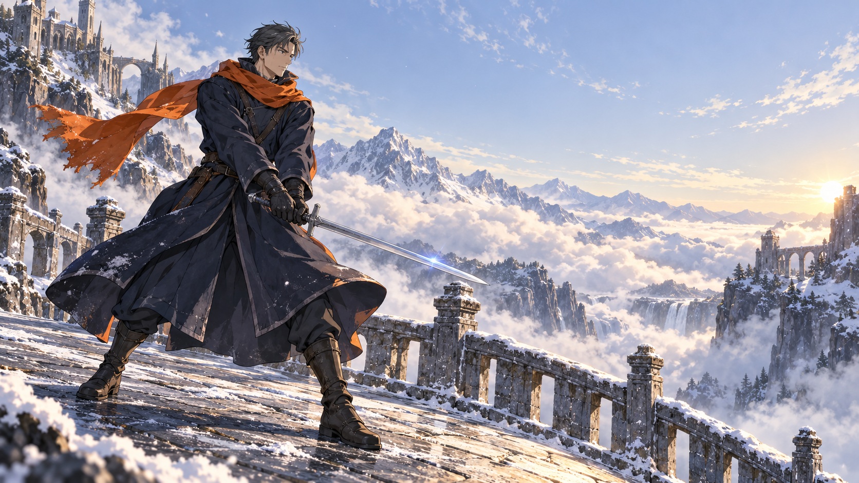 Animate original anime action art